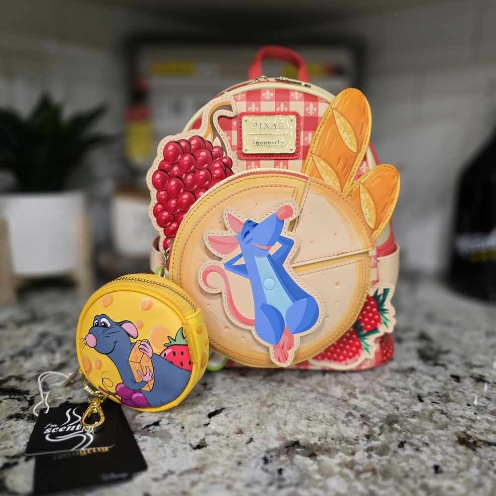 Colorful Cartoon Backpack and Coin Purse Set